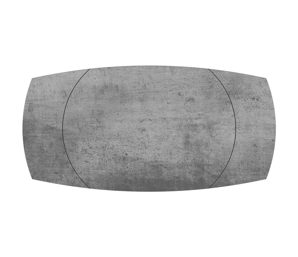 Table céramique argent extensible - Kheops - Akante - Souffle d'intérieur