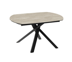 Table céramique travertin extensible - Kheops - Akante - Souffle d'intérieur