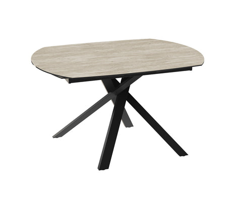 Table céramique travertin extensible - Kheops - Akante - Souffle d'intérieur