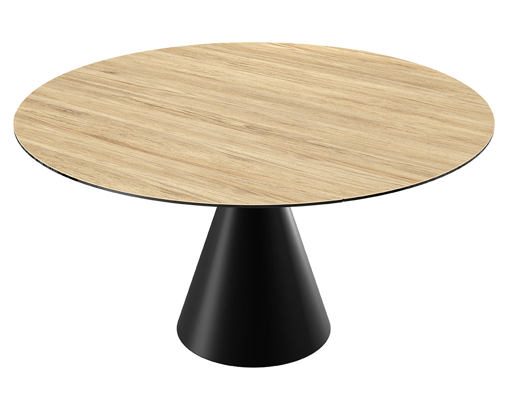 Table Icone – chêne clair – vue 3/4