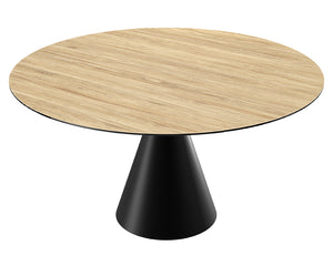 Table Icone – chêne clair – vue 3/4