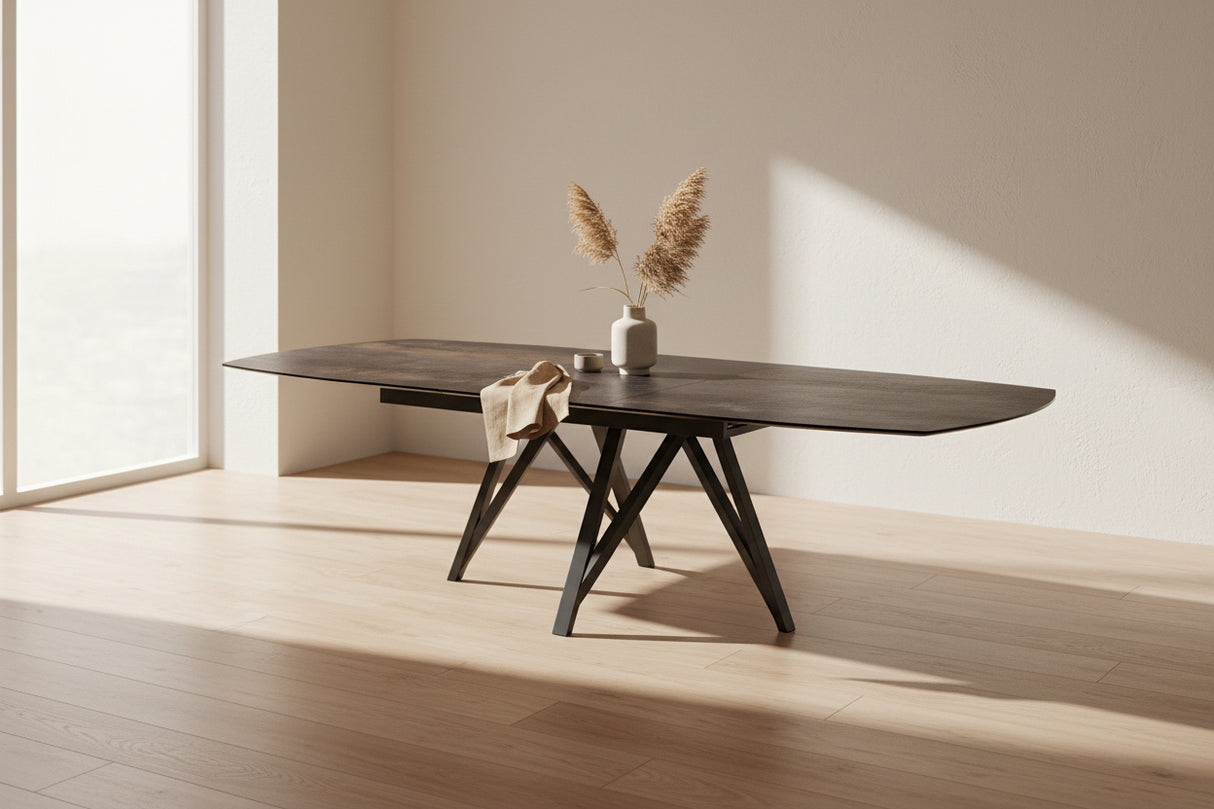 Table Sedona – acier  – vue ¾