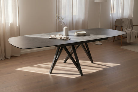 Table Sedona – argent  – vue ¾