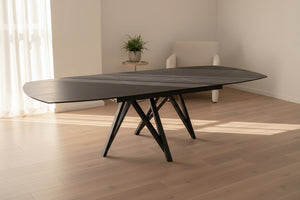 Table Sedona – titane  – vue ¾