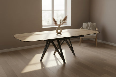 Table Sedona – chêne clair – vue ¾