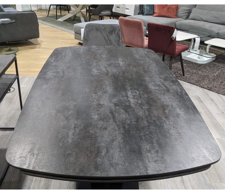 Table a manger extensible ceramique anthracite - Souffle d'intérieur
