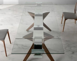 Table en verre extensible au design moderne - Souffle d'intérieur  