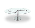 Table de salle à manger en verre transparente extensible - Souffle d'intérieur