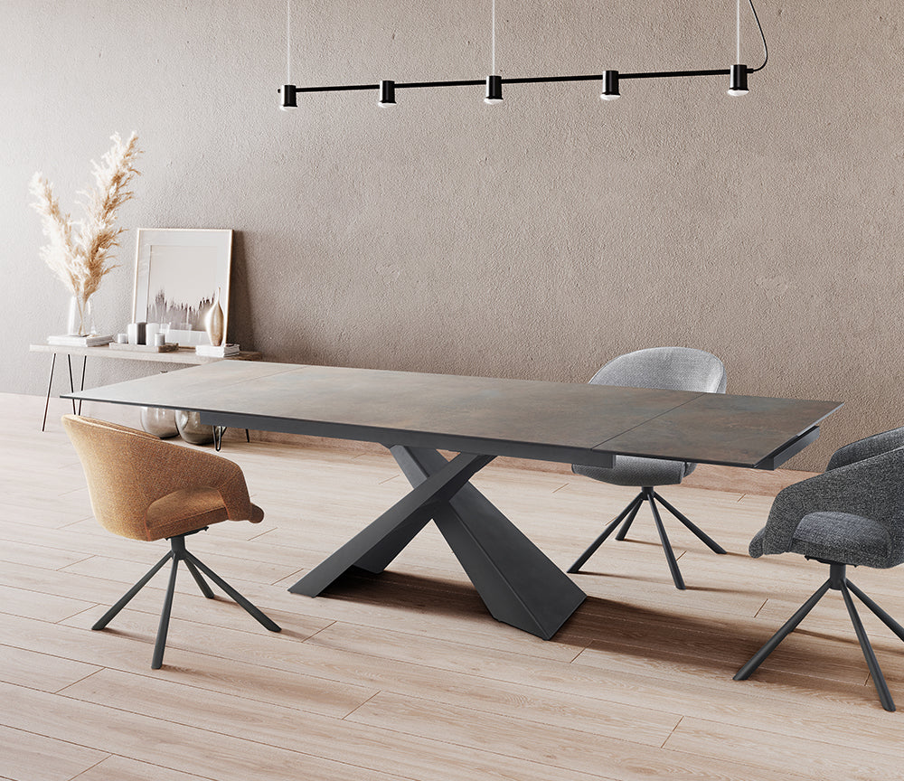Table extensible céramique rouille - Bond