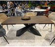 Table céramique extensible rouille bronze rectangulaire design italien lievens - Souffle d'intérieur