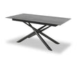 Table ceramique extensible grise rectangulaire - Souffle d'intérieur