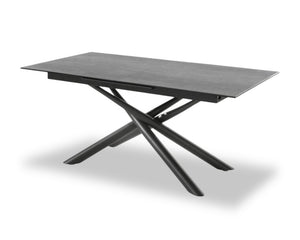 Table ceramique extensible grise rectangulaire - Souffle d'intérieur