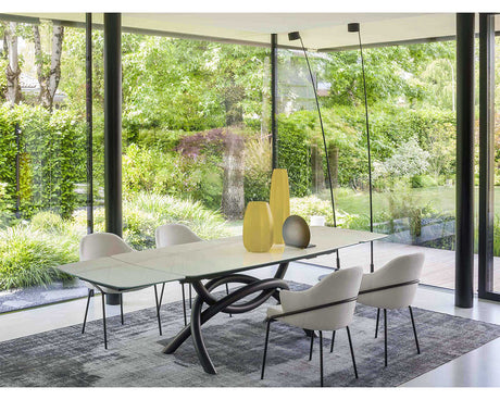 Table à manger extensible céramique avec rallonges  - Souffle d'intérieur