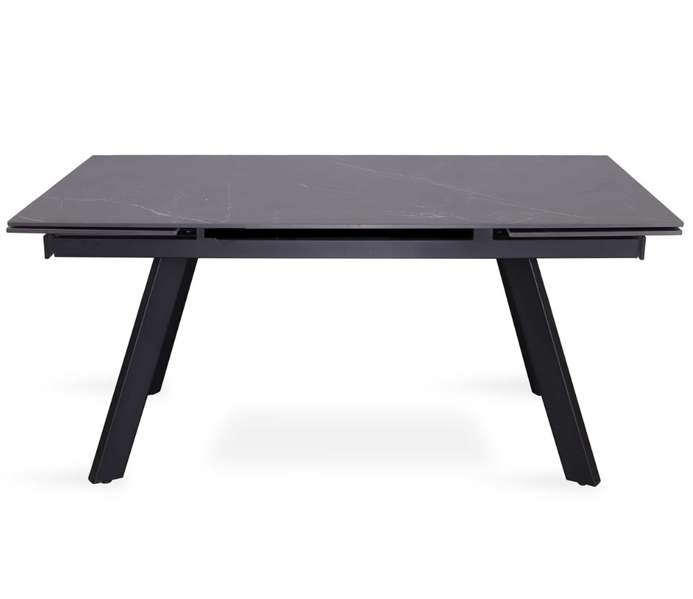 Table extensible en céramique noir - Rousseau - Souffle d'intérieur