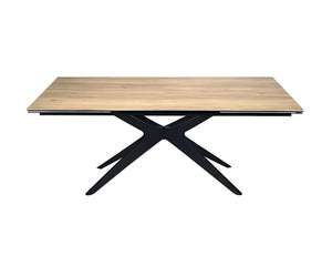 Table de repas extensible en céramique couleur bois - Pierimport - Souffle d'intérieur