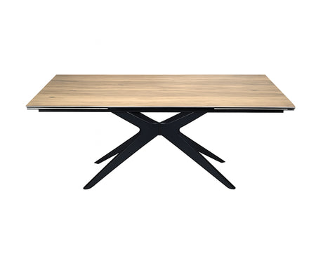 Table de repas extensible en céramique couleur bois - Pierimport - Souffle d'intérieur