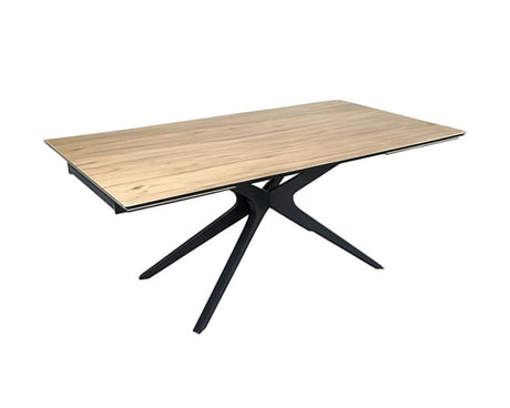 Table de repas extensible en céramique couleur bois - Pierimport - Souffle d'intérieur