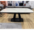  Table extensible en céramique blanche d'exposition - Souffle d'intérieur
