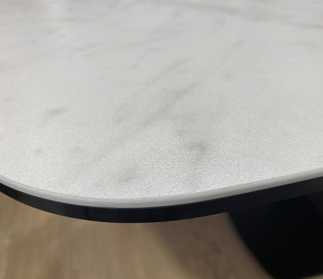 Table extensible en céramique blanche d'exposition - Souffle d'intérieur
