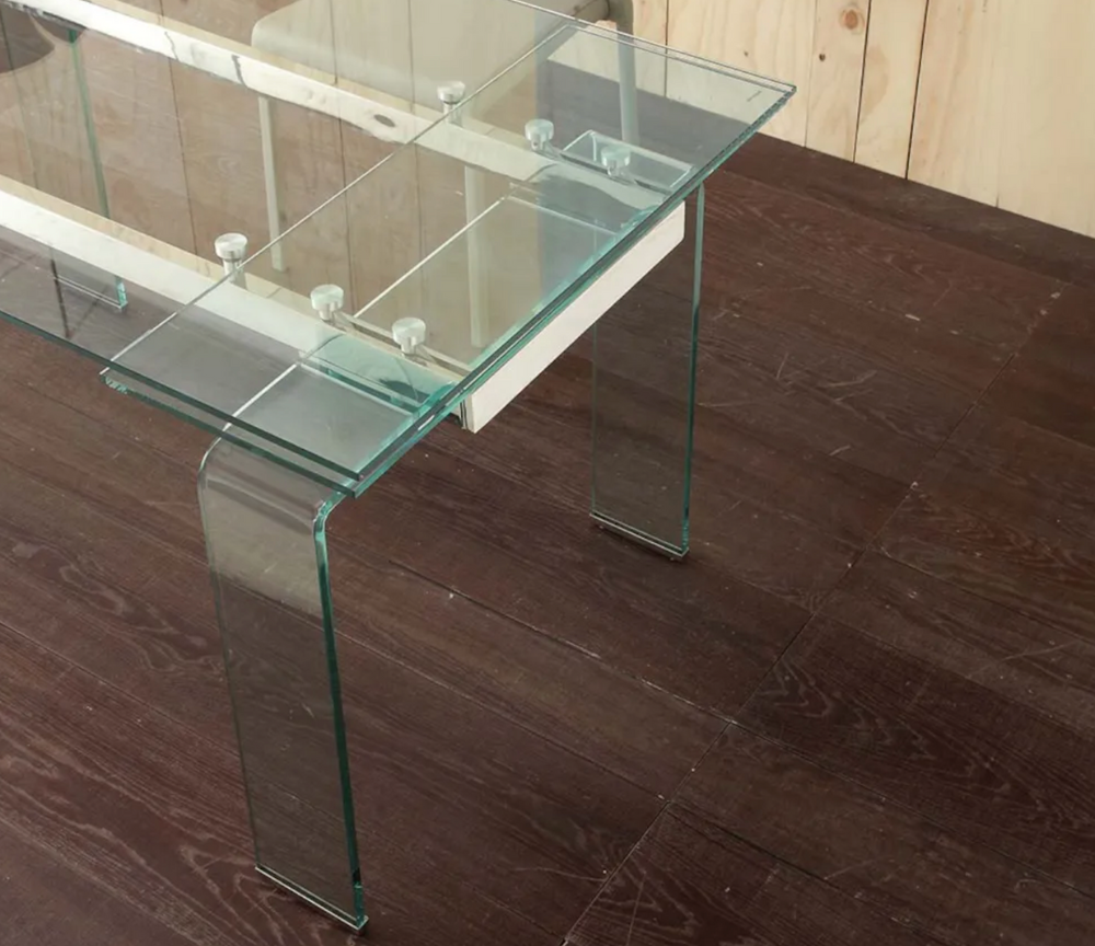 Table en verre extensible design italien -  Souffle d'intérieur