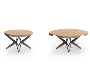 Table extensible ronde en bois - Souffle d'intérieur