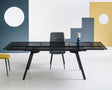 table extensible de salle à manger en verre fumé - edaconcept - Souffle d'intérieur