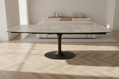 Table à manger Corcovado – plateau ouvert 160 à 240 – argile