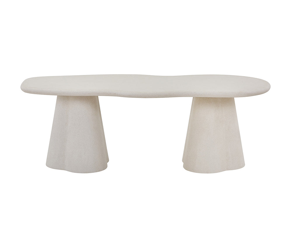 Table à manger organique béton - Rousseau - souffle d'intérieur