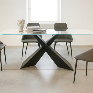 Table Fixe en verre