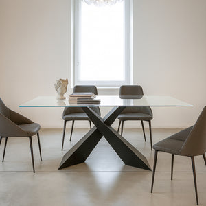 Table Fixe en verre