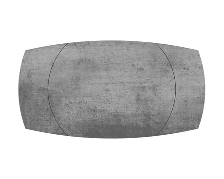 Table extensible céramique couleur argent design - akante - Souffle d'intérieur