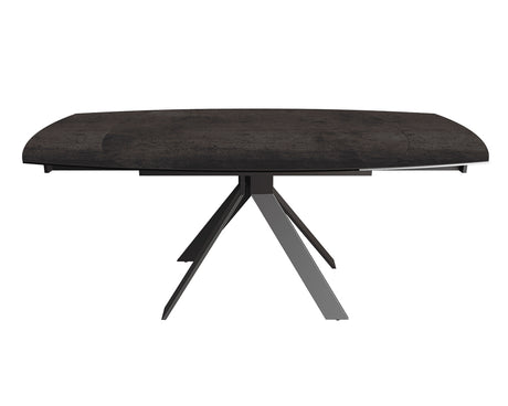 Table extensible céramique couleur acier design - akante - Souffle d'intérieur