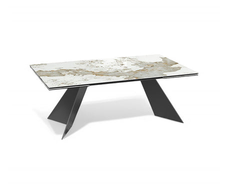 Table marbre céramique extensible - Akante - Souffle d'intérieur