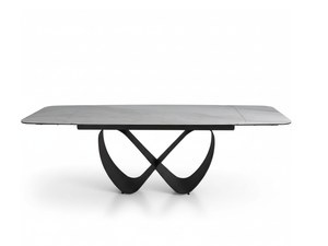 Table en céramique extensible pied ruban - Topaze