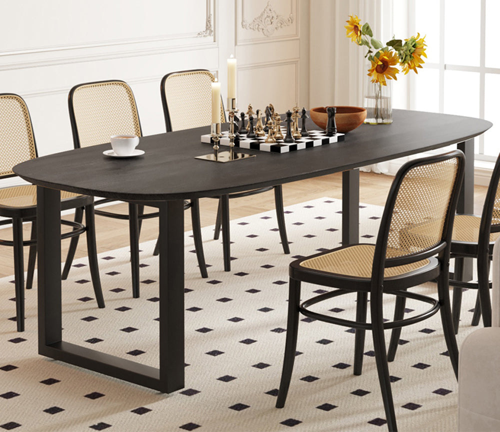 Table ovale de salle à manger en bois - Rousseau - Souffle d'intérieur