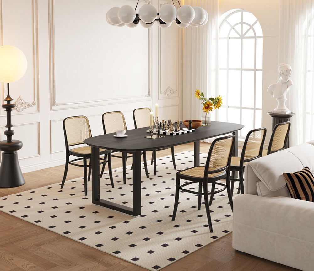 Table ovale de salle à manger en bois - Rousseau - Souffle d'intérieur