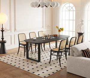 Table ovale de salle à manger en bois - Rousseau - Souffle d'intérieur