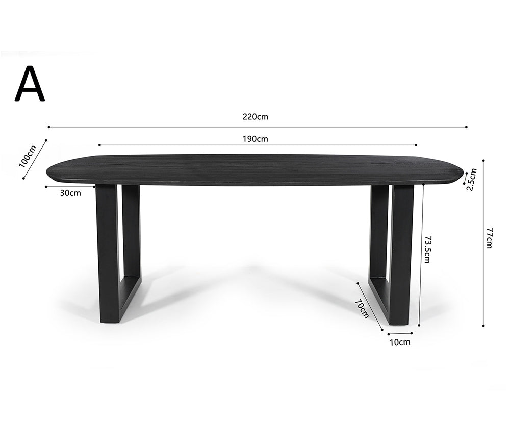 Table ovale de salle à manger en bois - Rousseau - Souffle d'intérieur