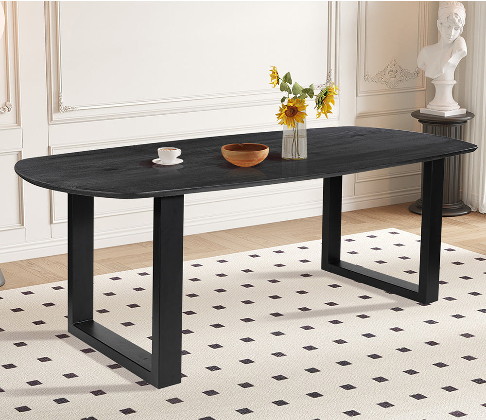 Table ovale de salle à manger en bois - Rousseau - Souffle d'intérieur