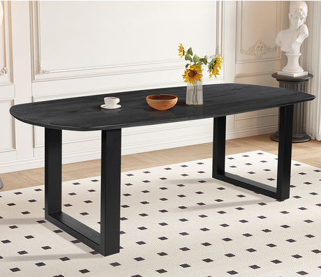 Table ovale de salle à manger en bois - Rousseau - Souffle d'intérieur