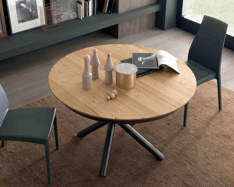 Table ronde extensible en bois - Altacom - Souffle d'intérieur