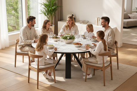 Table ronde extensible ceramique – akante
