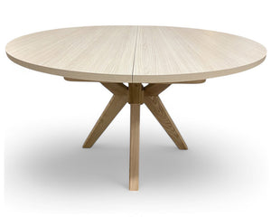 Table ronde extensible en bois - Souffle d'intérieur