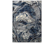Tapis salon bleu au design moderne rectangulaire - Souffle d'intérieur 