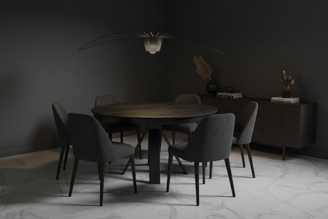 Table titane fidèle en ambiance contemporaine