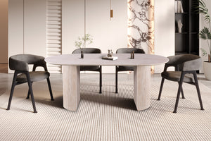 Black oval table 200x100 or 220x110cm - Lagosy