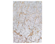 Tapis contemporain pour salon gris avec tracé vert - Salgueiro rugs - Souffle d'Intérieur