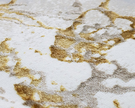 Tapis contemporain pour salon gris avec tracé vert - Salgueiro rugs - Souffle d'Intérieur