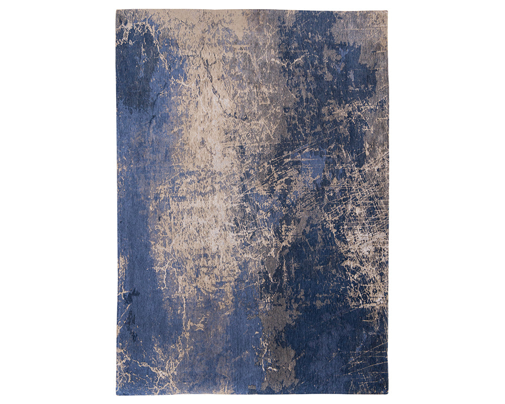 Tapis de salon bleu et gris - Salgueiro rugs - Souffle d’Intérieur