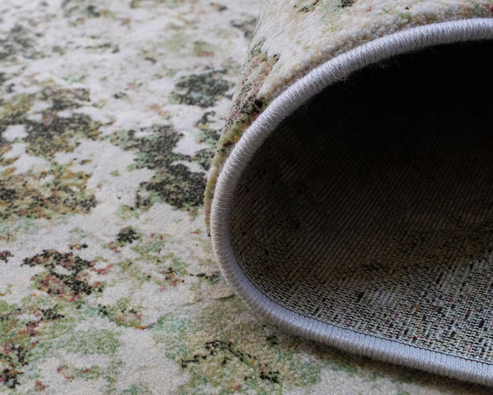 Tapis de chambre vert tacheté - Salgueiro rugs - Souffle d'Intérieur
